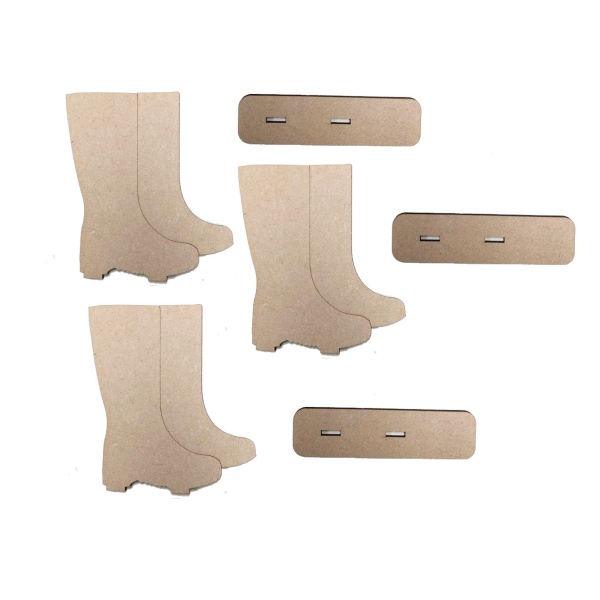 Wellie Shaped Artboard MDF Multibuy